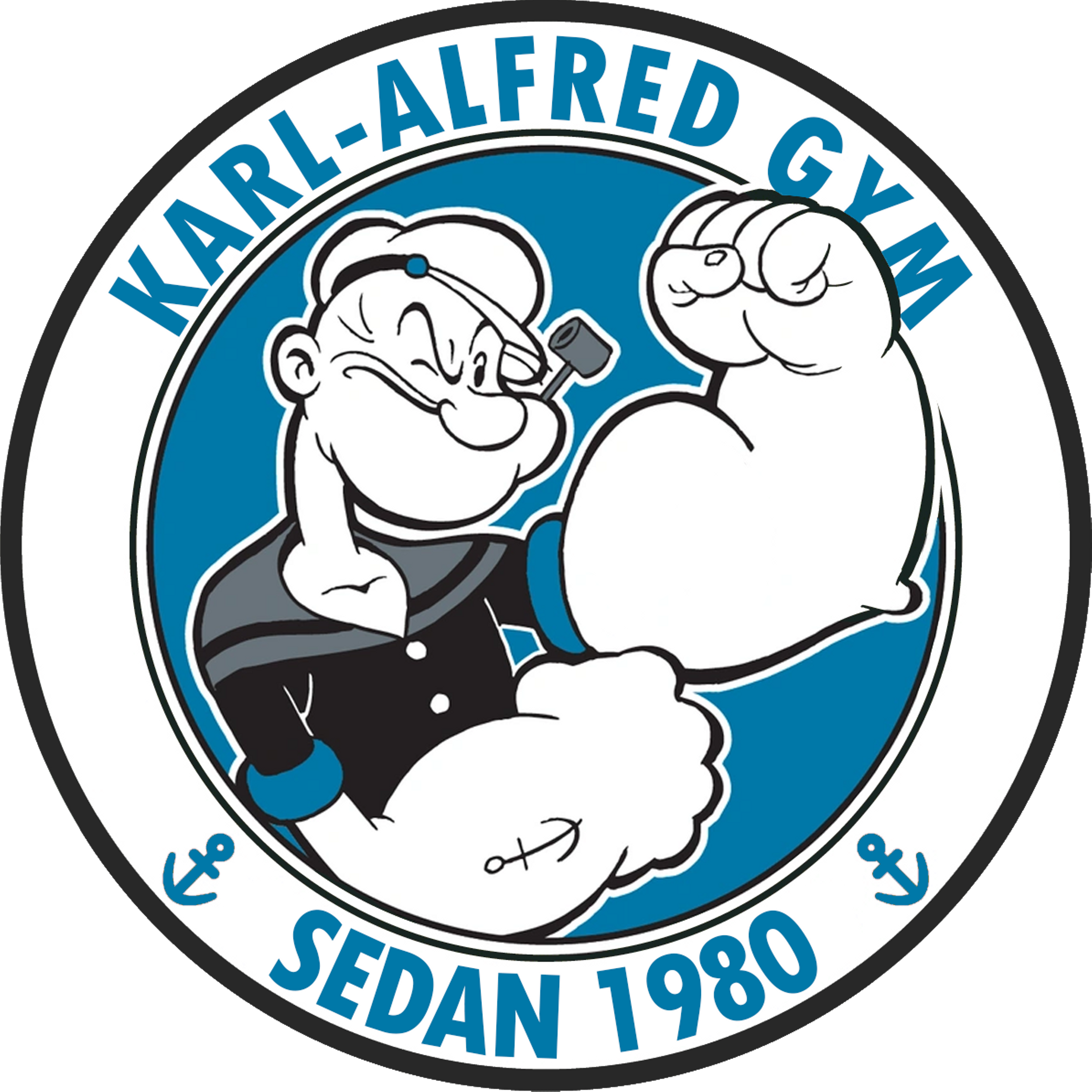 Karl-Alfreds Gym stämpellogga